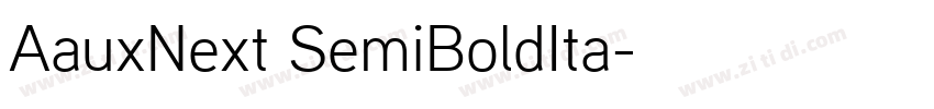 AauxNext SemiBoldIta字体转换